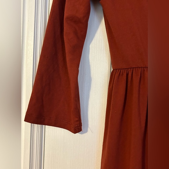 Zenana Knee Length Rust Color Dress - Picture 6 of 10